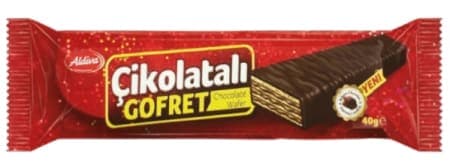 Aldiva Çikolata Kaplı Fındık Kremalı Gofret 40 gr