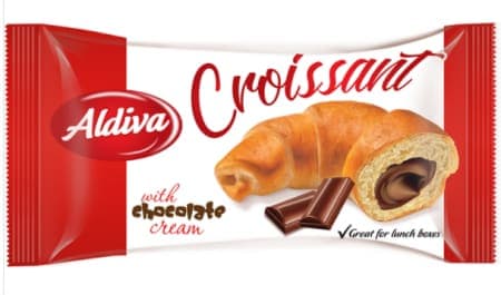 Aldiva Çikolata Kremalı Dolgulu Kruvasan 30 gr