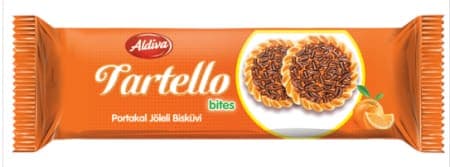 Aldiva Tartello Portakal Jöleli Bisküvi 40 Gr