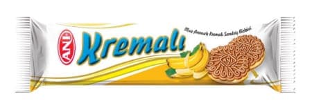 Anı Kremalı Muz Aromalı Kremalı Sandviç Bisküvi 50 Gr