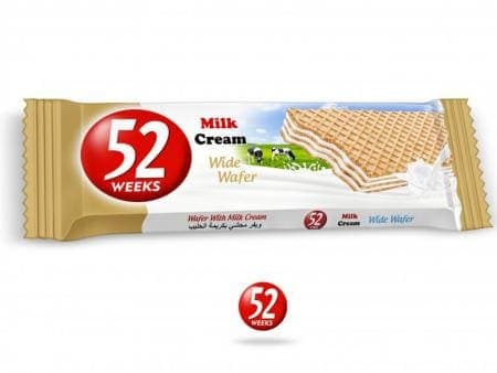 Azra 52 Weeks Süt Kremalı Gofret 60 gr