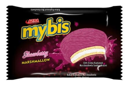 Azra Mybis Marshmellow Sandviç Çilekli Bisküvi 18