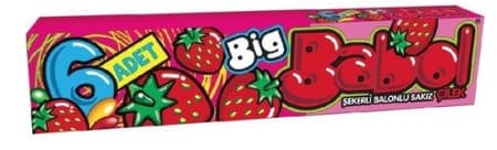 Big Babol Stick Çilekli Sakız 25 gr