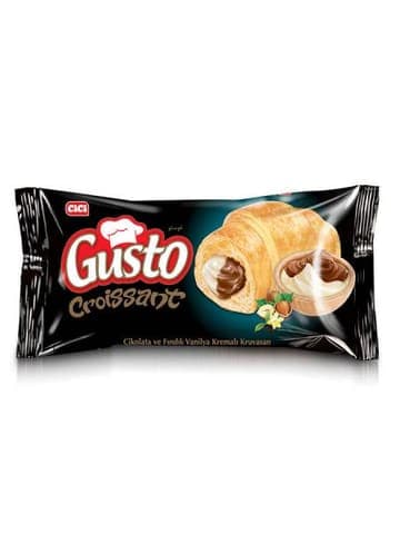 Elvan Cici Gusto Vanilya Kremalı Çikolatalı Kruvasan 50 gr