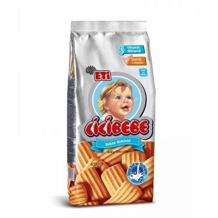 ETİ Cicibebe Sade Bebek Bisküvisi 400 gr