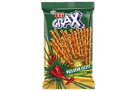 ETİ Crax Lezzet Bombası Acı Baharatlı Çubuk Kraker 50 gr