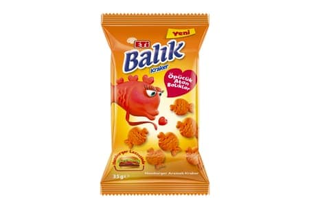 ETİ Balık Öpücük Şekilli Kraker 35 gr