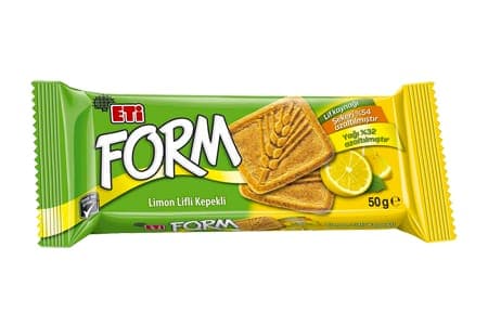 ETİ Form Limon Lifli Kepekli Bisküvi 50 GR
