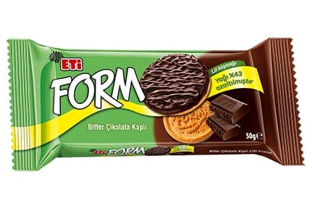ETİ Form Çikolata Kaplı Lifli Bisküvi 50 gr