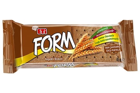 ETİ Form Tam Çavdar ve Ekşi Mayalı Buğday Bisküvi 45 gr