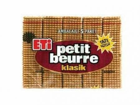 ETİ Petit Beurre Bisküvi Klasik 1000 gr