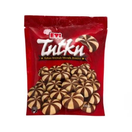 ETİ Tutku Kakaolu Kremalı Mozaik Bisküvi Poşet 190 gr