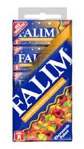 Falım Işıl Şekersiz Sakız Karışık Meyve Çoklu Paket 1x5x5 adet