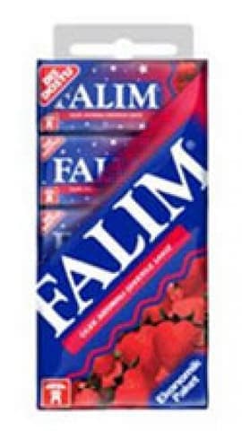 Falım Şekersiz Sakız Çilek Multipack 1x5x5 adet