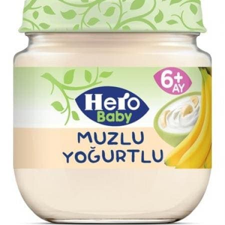 Hero Baby Bebek Maması Kavanoz Muzlu Yoğurt 125 gr