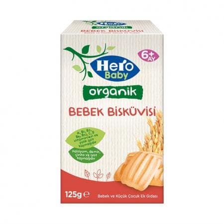 Hero Baby Organik Bebek Bisküvisi 125 gr