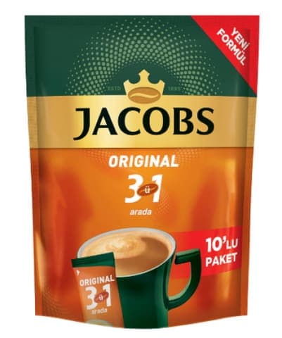 Jacobs 3'ü 1 arada 16 gr 10'lu paket 160 gr