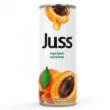 Juss Meyve Nektarı Kayısı (Teneke Kutu) 330 ml