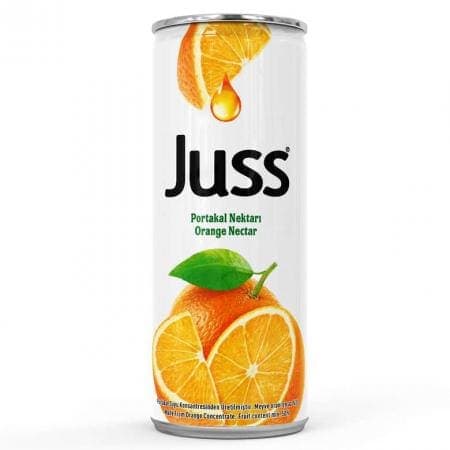 Juss Meyve Nektarı Portakal (Teneke Kutu) 330 ml