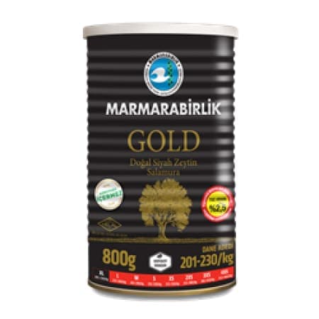 Marmarabirlik Siyah Zeytin Altın Salamura Yağ Boyutu : M 800 gr