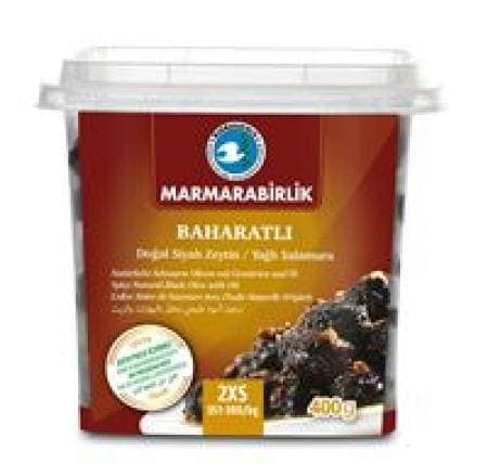 Marmarabirlik Siyah Zeytin Yağlı Salamura Yağ Boyutu : 2XS 400 gr