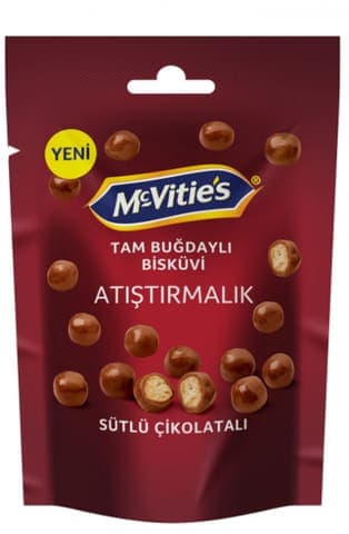 Mc Vitie's Sütlü Çikolata Kaplı Bisküvi Topları Tam Buğday 67 gr