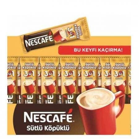 Nescafe 3'ü 1 Arada Süt Köpüğü 12 (10x18g)