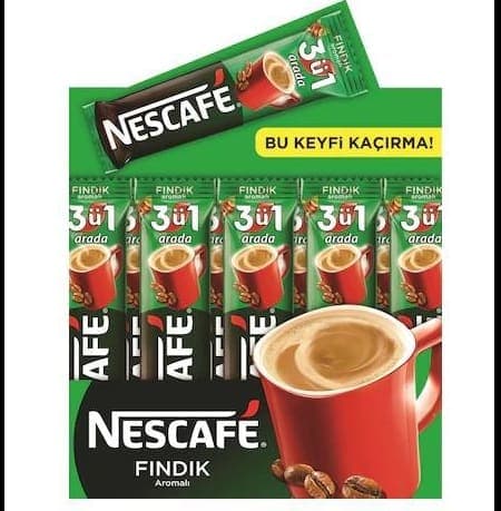 Nescafe 3'ü 1 Arada 12 Fındık (48x17g)