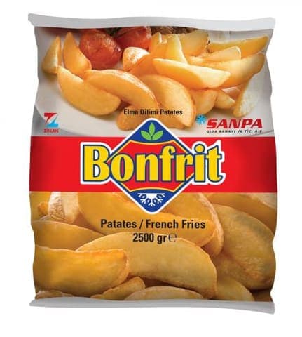 Sanpa Gıda Patates Kızartması Bonfrit (Elma Dilim) 2500 gr