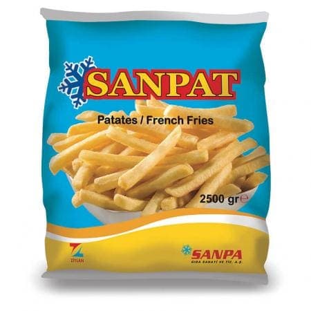 Sanpa Gıda Patates Kızartması Sanpat (Parmak Cipsi) 2500 gr