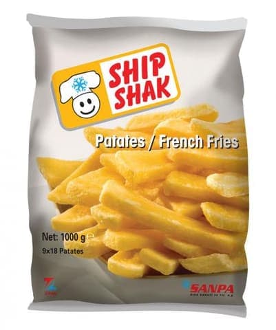 Sanpa Gıda Patates Kızartması Ship Shak (Parmak Cipsi) 1000 gr