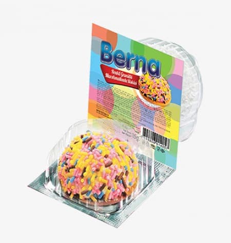 Şimşek Berna Renkli Granül Kaplı Marshmellow Bisküvi 17 Gr