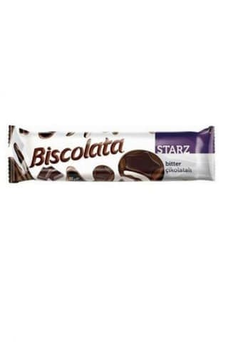 Şölen Biscolata Starz Bitter Kaplamalı Süt Kremalı Bisküvi 82 gr