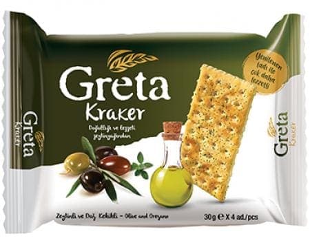 Şölen Greta Zeytinli ve Dağ Kekikli Kraker 30x4gr