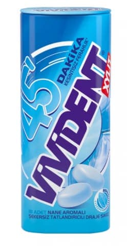 Vivident 45 Dakika Draje Sakız Metal Kutu 21 gr