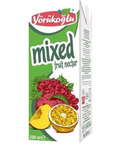 Yörükoğlu Meyve Suyu Karışık Meyve Nektarı 200 ml