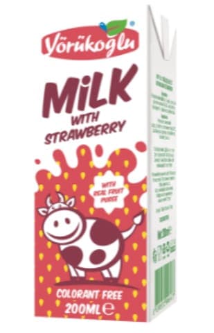 Yörükoğlu Çilekli Süt 200 ml