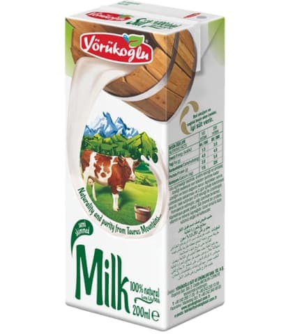 Yörükoğlu Yarım Yağlı Süt 200 ml