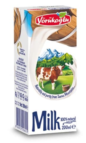 Yörükoğlu Tam Yağlı Süt 200 ml