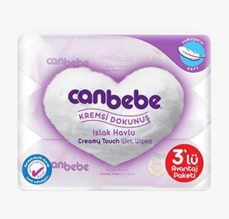Canbebe Islak Havlu Kremsi Dokunuş 3x56 adet