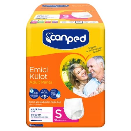 Canped Yetişkin Bezi Emici Külot S beden 10 adet