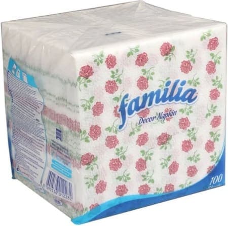 Familia Desenli Peçete (Çiçek) 100 adet