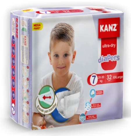 Kanz Çocuk Bezi Mega Paket No 7 32 Adet