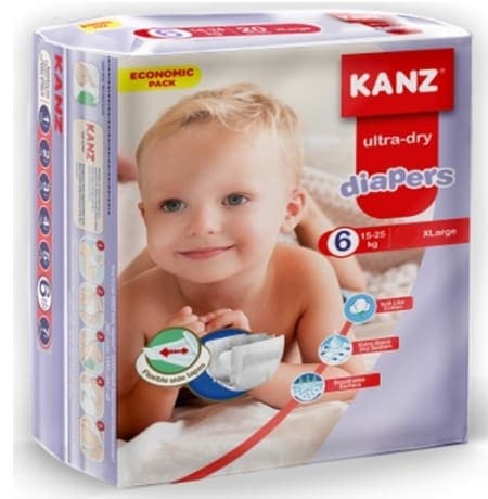 Kanz Çocuk Bezi Ultra Paket No:6 (15-25) 20 Adet