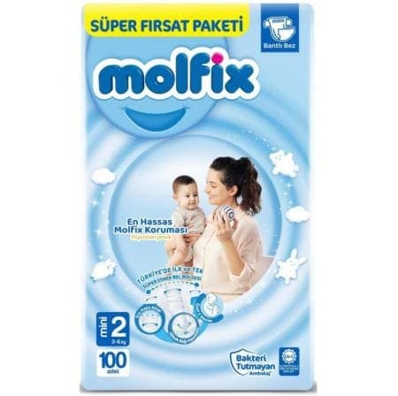 Molfix Çocuk Bezi Süper Fırsat Paketi No 2 100 Lü
