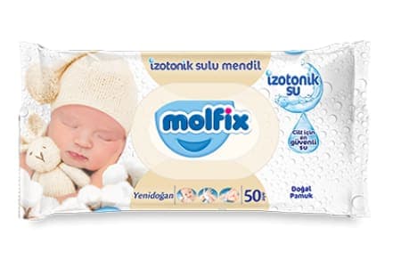 Molfix İzotonik Sulu Islak Mendil Yeni Doğan 50 adet