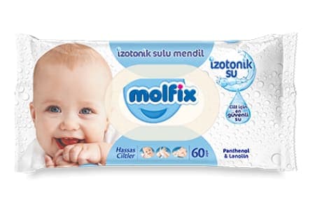 Molfix İzotonik Sulu Islak Mendil Hassas 60 adet