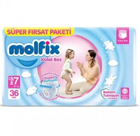 Molfix Külot Bez Süper Paketi No 7 36 adet