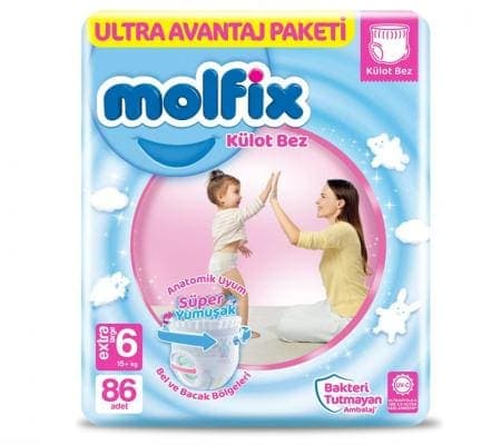 Molfix Külot Bez Ultra Avantaj Paketi No 6 (kutu) 86 adet