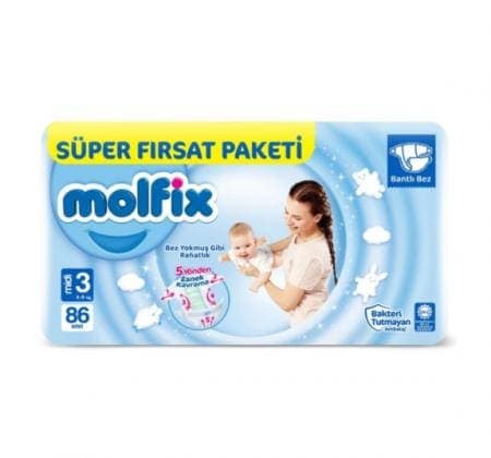 Molfix Süper Fırsat Paketi No 3 86 adet